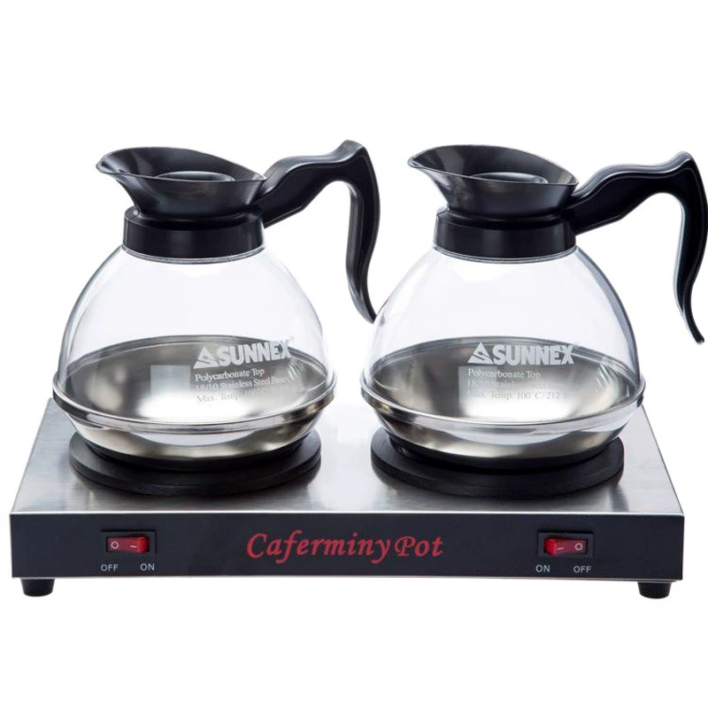 Фабрика прямой двойной головкой Отопление двойная теплая изоляция кофе плита из нержавеющей стали кофе нагревательная пластина изоляционная плита Новое в наличии