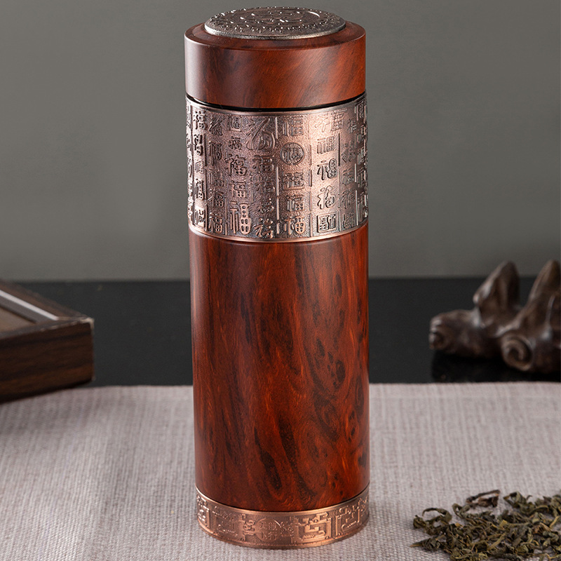 Yixing taza de aislamiento de arena púrpura, taza de té de burbujas para mujeres y hombres, regalo de cumpleaños para padres y maestros.