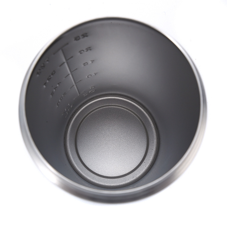 Taza de agitación de acero inoxidable 304, gran capacidad + temperatura de bloqueo de 12h, agitación de polvo sin aglomeración, antifugas portátil.
