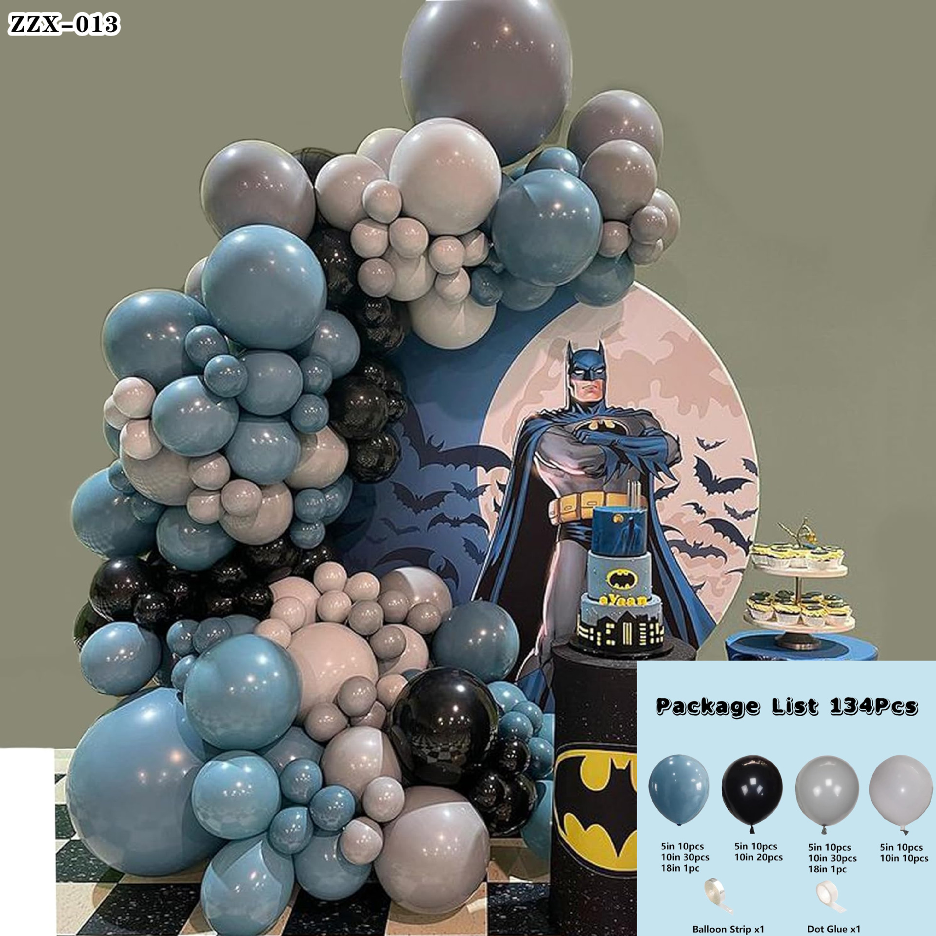 Marvel tema traje de globo Capitán América Iron Man Spider-Man bebé decoración de la fiesta de cumpleaños