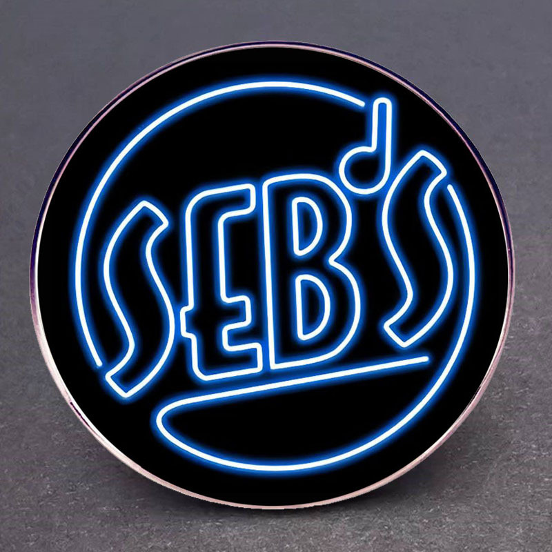 필 하모닉 시티 재즈 클럽 브로치 클래식 영화 핀 배지 금속 합금 배지 액세서리