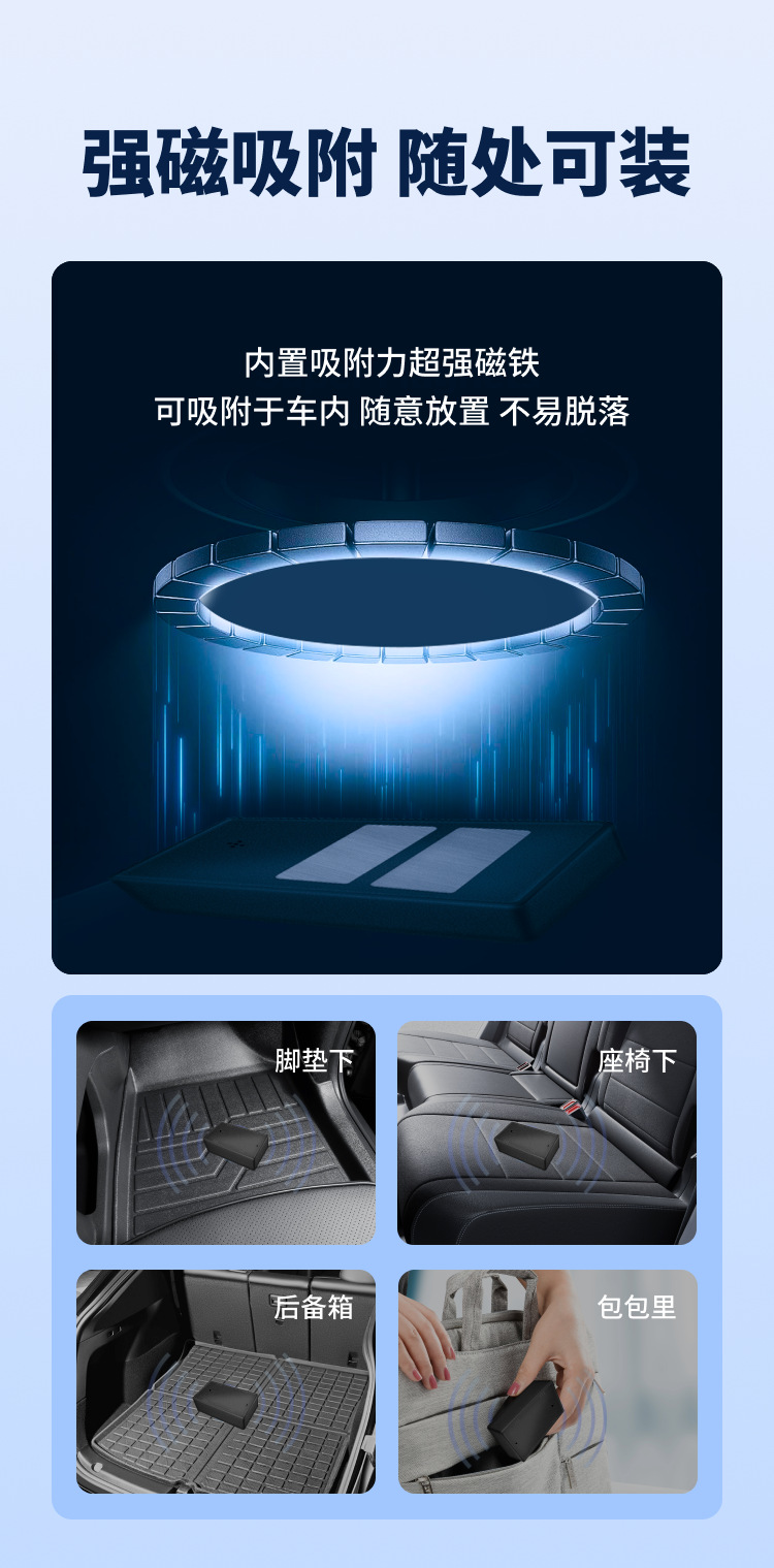 Beichen Zhixun Gps Beidou Positioning Vehicle Anti-Theft Tracker Strong Magnetic Fleet Management Window-Breaking Device