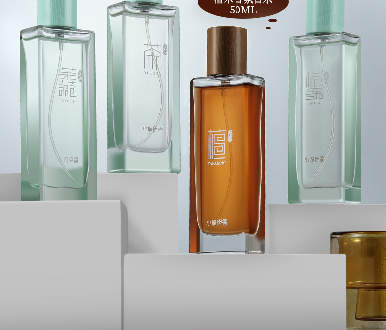 Xiaocheng Yixiang's new women's sandalwood perfume has a long-lasting woody scent and is a bestseller on Douyin. Wholesale of men's perfumes Specification drawing