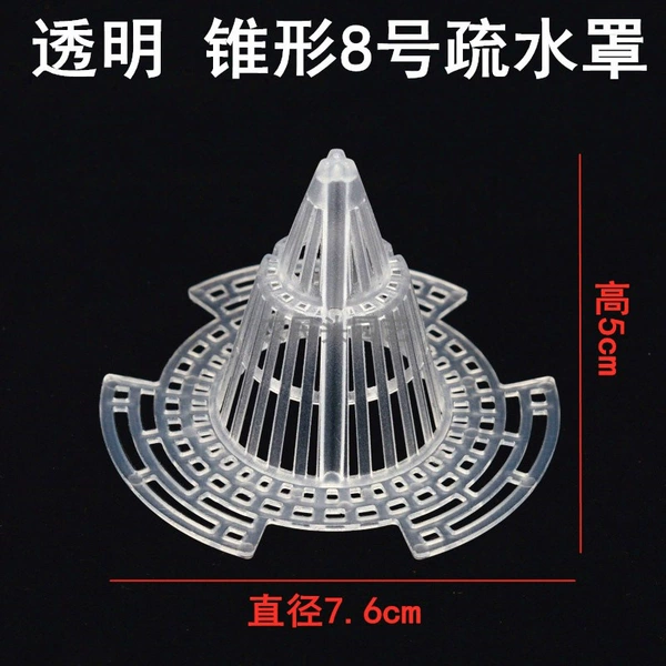 Transparent cone No. 8 hydrophobic cover
