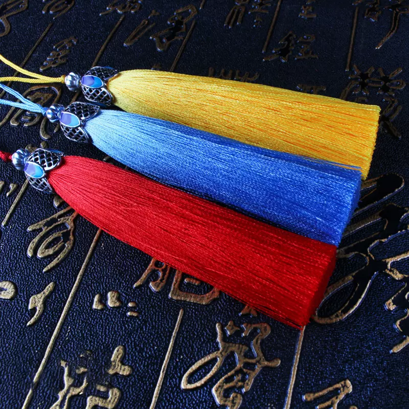 景泰蓝流苏穗珈蓝帽皇冠流苏垂直抗皱穗子服饰吊穗手机壳流苏穗子