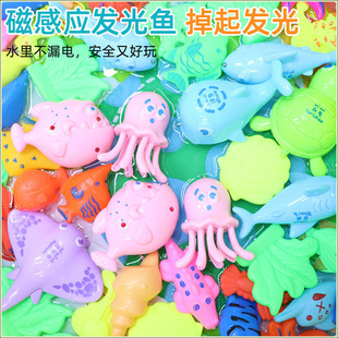 Children's Stall Fishing Pool Set Square Night Market Baby Magnetic Fishing Toys Inflatable Pool Fishing Pool Park