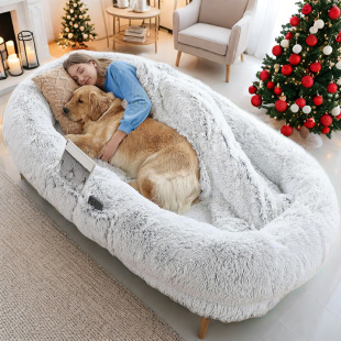 Cross-border Human Dog Kennel Factory Directly Supply Giant Pet Kennel Dog Bed Removable and Washable Sponge Lazy Sofa Pet Mattress