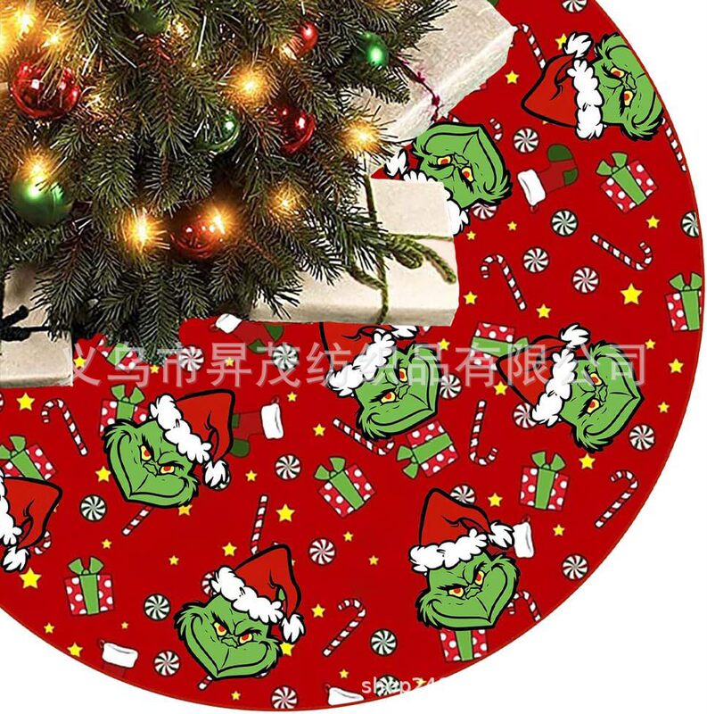 新しいクロスボーダークリスマスツリースカートグリンチくるみ割り人形JITドロップシッピングツリーサイドシーン装飾|undefined