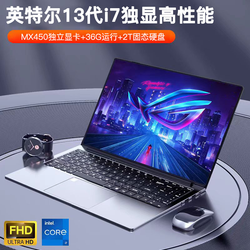 2026 New Model 15.6-Inch 13Th Generation Core I7 13620H Portable Thin and Light Office Laptop Gaming Notebook