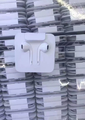 Наушники Apple, совместимые с мобильным телефоном, проводное управление