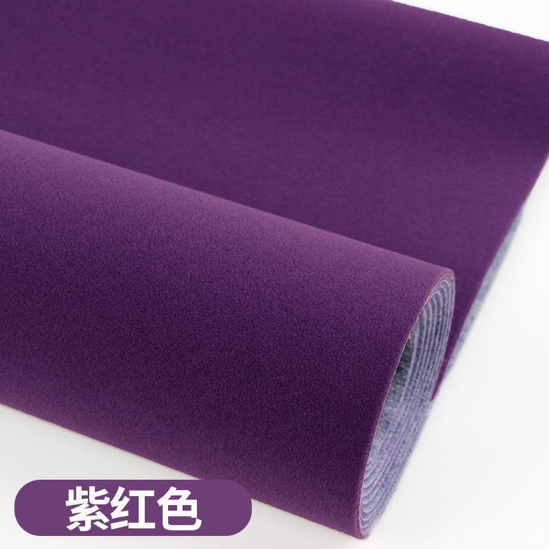 加厚背胶自粘绒布黑色加密不干胶植绒布料带胶柜台绒布黑绒布展示|undefined