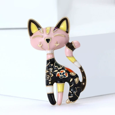 brooch pin cartoon personality kitten – Yaxa sancaqları