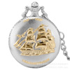 Big quartz retro pocket watch, necklace suitable for men and women, accessory, wholesale