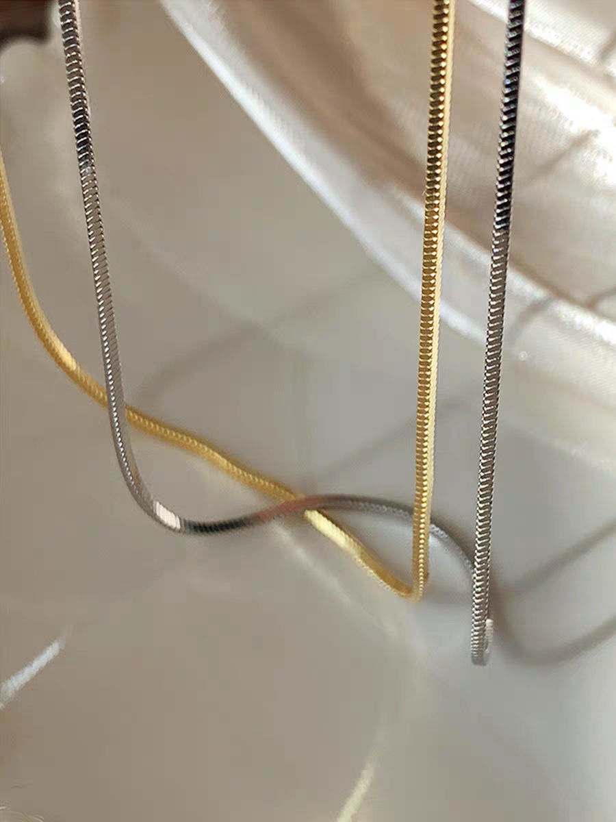 Geometric Pattern Wholesale Jewelry Basic Classic Style Geometric Titanium Steel Plating Necklace