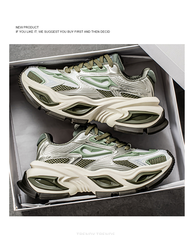 2025 Men's Summer Casual New Youth Sports Style Thick-Soled Dad Shoes Unique Niche Breathable Height Increasing_vogvips.com