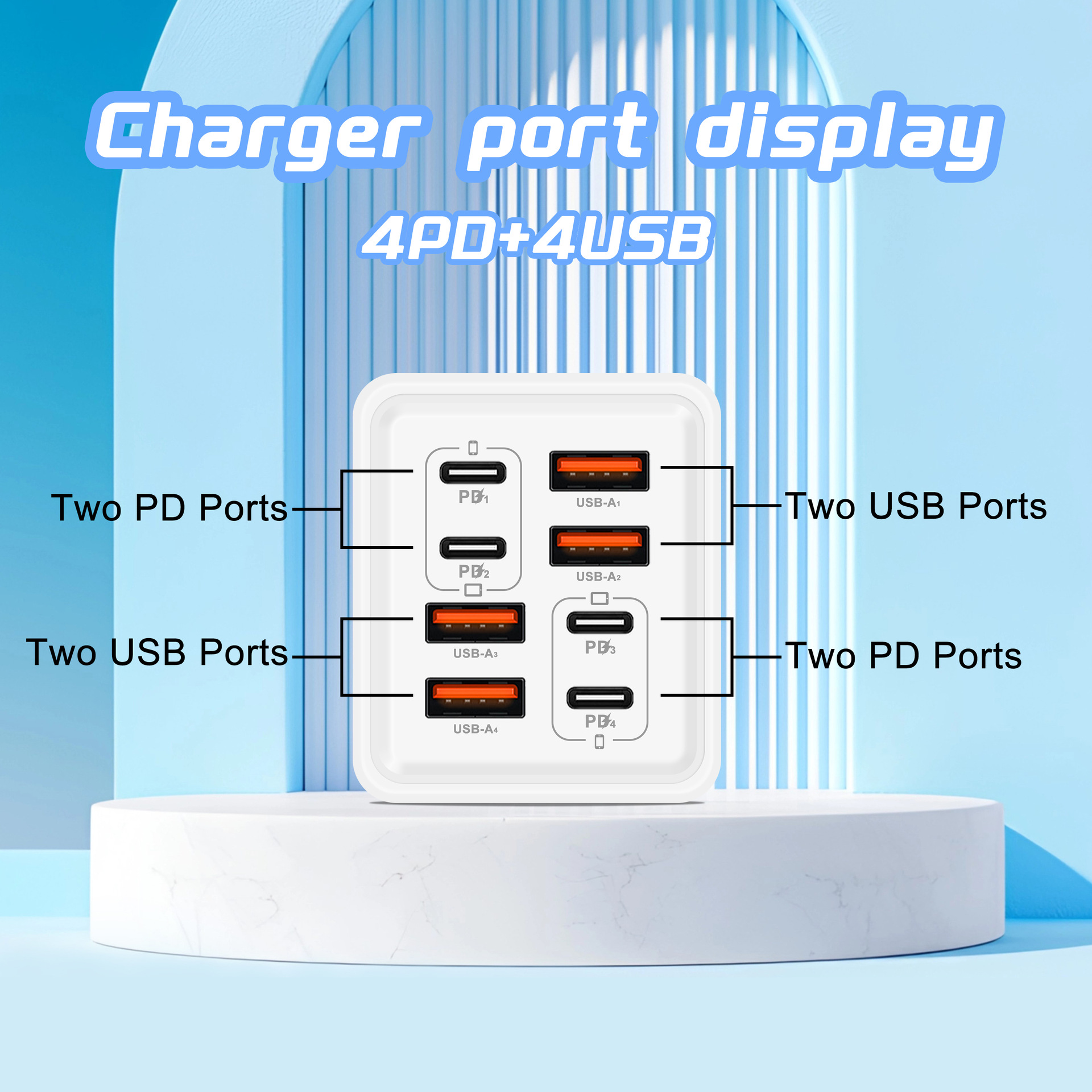 Multi-port Usb Wall Charger With Fast Charging Pd Technology_voghion.com
