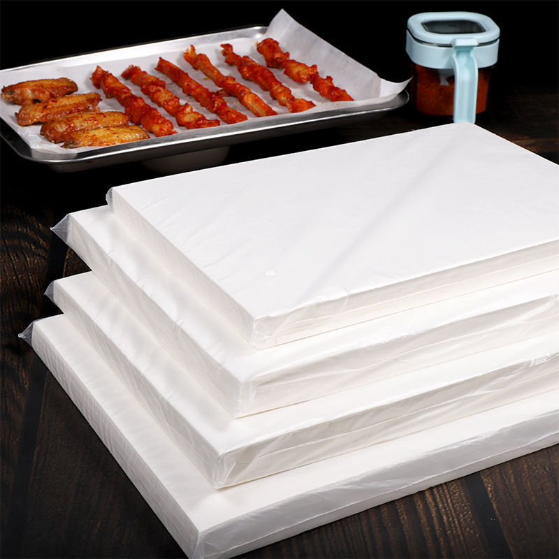 吸油纸烤肉纸烧烤烤箱烤鱼纸家用食品级加厚双面硅油防油防粘垫盘