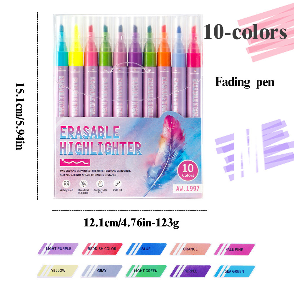 Creativo de doble cabeza borrable puntero de resaltado puntero al por mayor