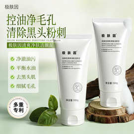 极肤因清爽净肤洁颜泥清洁面膜淡化黑头闭口控油清洁泥膜涂抹面膜