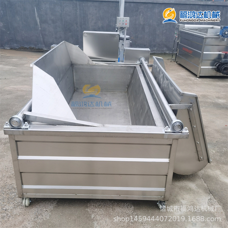 诏安县方形自动出料金枪鱼油炸锅 黄花鱼油炸机 炸鱼类海鲜电炸锅