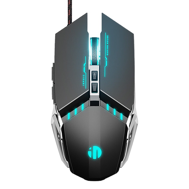 Inphic W2 Wired Mouse for Gaming, Luminous, Suitable for Home Office Desktop and Laptop Use