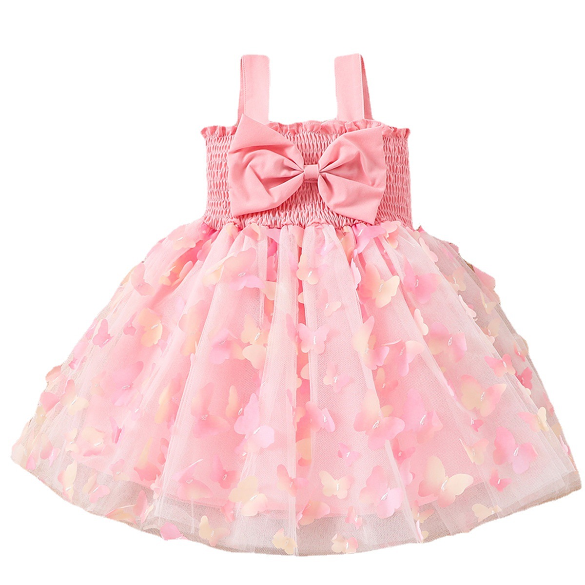 Verano bebé mariposa malla Sling vestido niña princesa pettiskirt europeo y americano transfronterizo Amazon