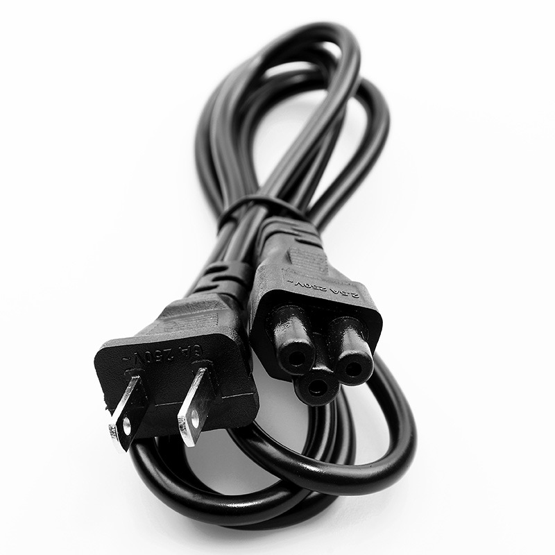 1.2-meter Japanese power cord Display Printer Power Connection Wire Japanese Two-Plug Star Tail Power Cord 