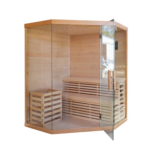Caisheng Sauna 4-Person Indoor Sauna Room Sauna Stove Red Cedar Fir Any Size Cts-10