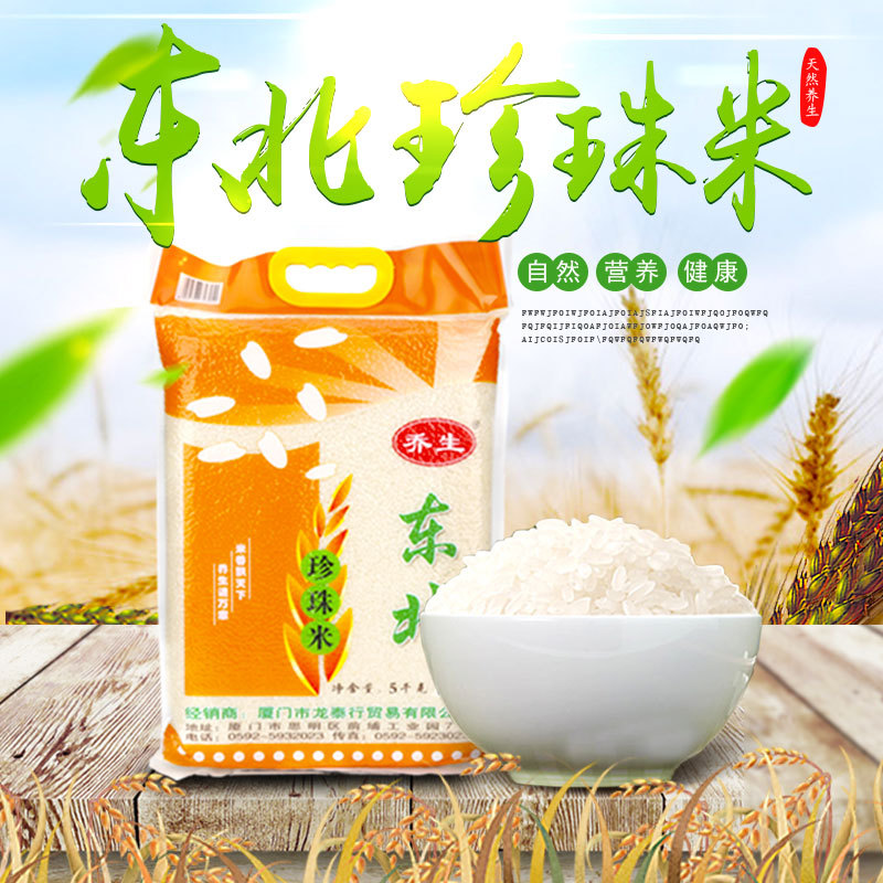 东北珍珠大米2021年现磨新米真空米砖大米5kg【10斤装】厂家直批