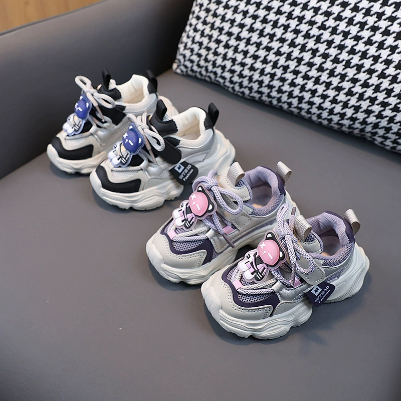 2024 весна, новинка От 1 до 6 лет кроссовки с мягким дном для мальчиков, дышащая сетчатая обувь для девочек, детские кроссовки, обувь для малышей