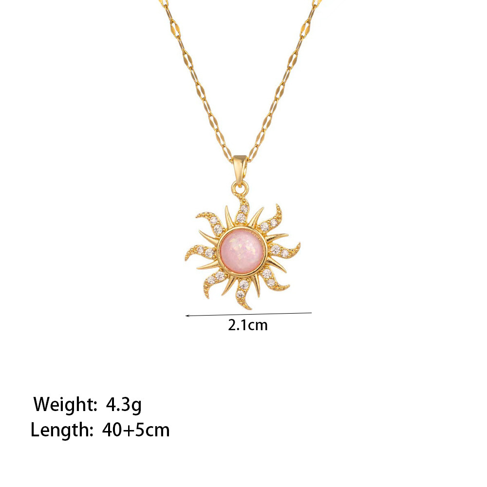 2g Weight PVD Coated Gold Plating Process 18K Real Gold Plated Plating Material Copper Pendant Material Pendant Necklace Classification 304 Stainless Steel Chain Material 1 Piece Quantity Holiday, Daily Occasion 304 Stainless Steel, Copper Material Heart Shape, Flower, Bow Knot Pattern Women's Gender Elegant, Streetwear Style Plating Craft Titanium Steel Copper Plating Heart Shape Flower Bow Knot Pendant Necklace 10
