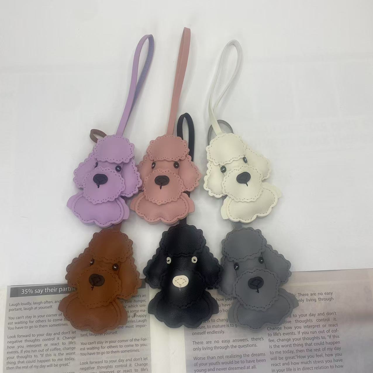 Colgante de Perro para Bolso de PU con Relleno de Algodón para Equipaje