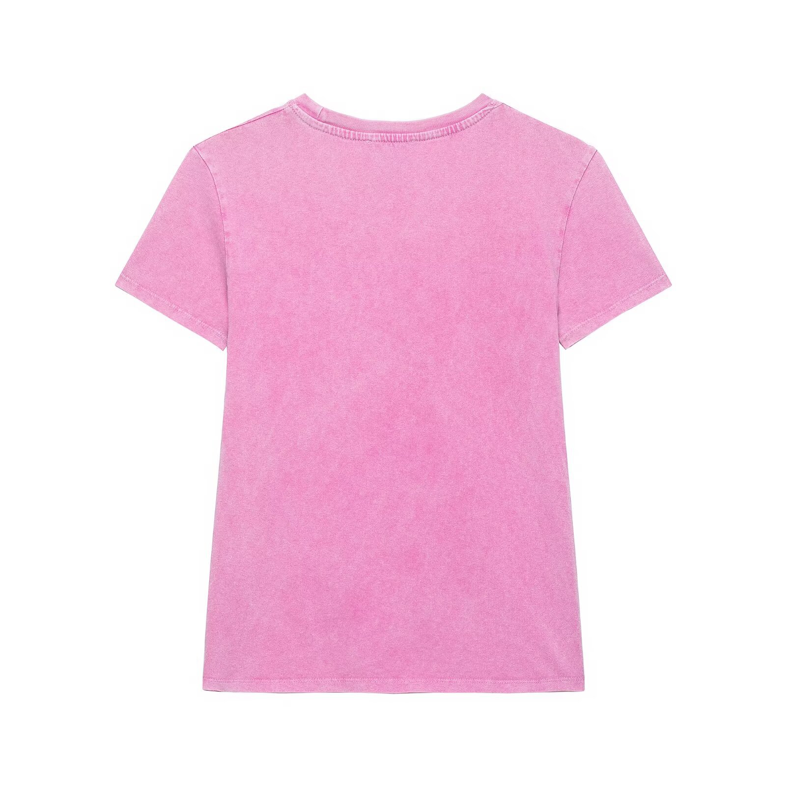 Women's Casual Versatile Simple Style Printed T-Shirt Short Sleeve Top Summer New Arrival_ecoleips.com