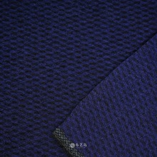 秋冬深蓝黑色混色短顺毛羊毛羊绒布料西装大衣外套做衣服面料A