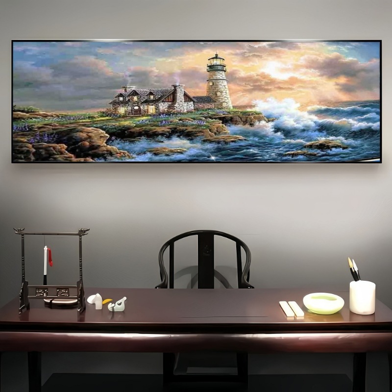 Transfronterizo Amazon pintura de diamantes fábrica de explosión venta directa pintura de diamantes DIY paisaje decoración pintura colgar paquete de herramientas '