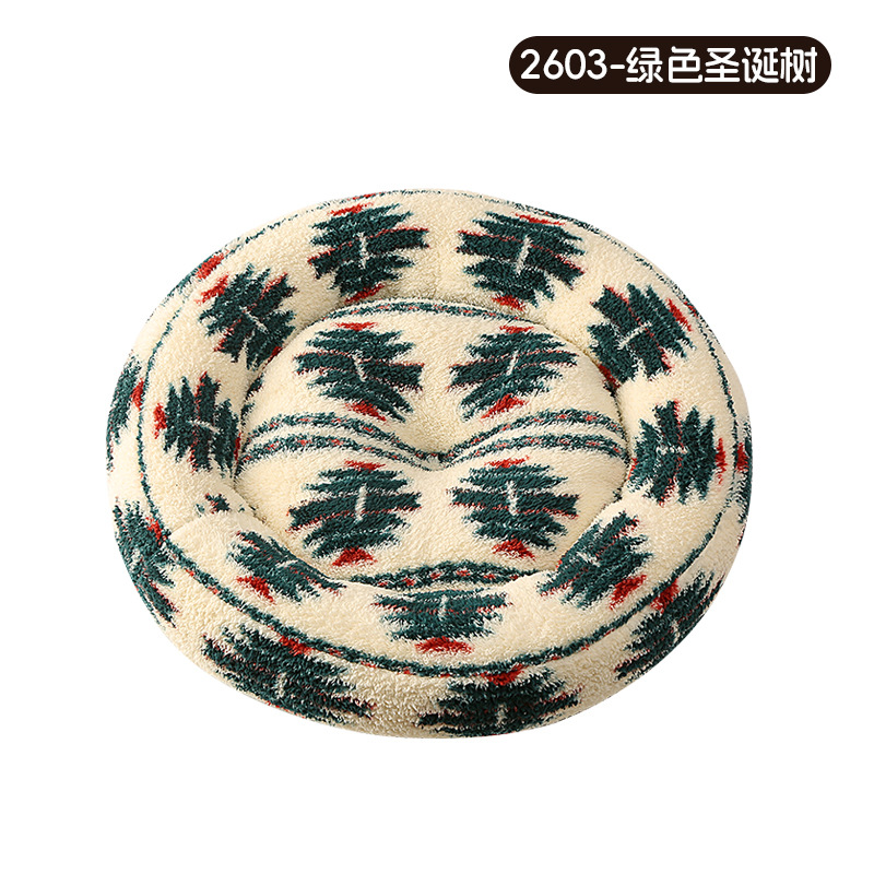 Round nest short hair-green christmas tree 2603 / Diameter 40cm