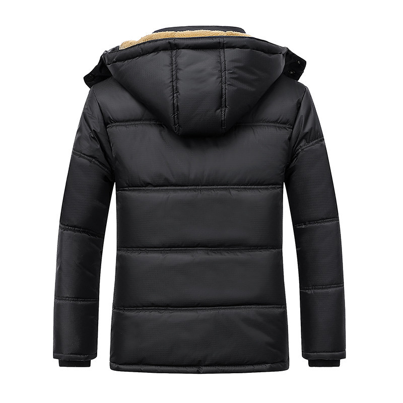 Abrigo acolchado de algodón para hombres 2019 nuevo invierno de mediana edad y ancianos cálido Abrigo acolchado de algodón forrado de lana engrosado moda papá desgaste al por mayor