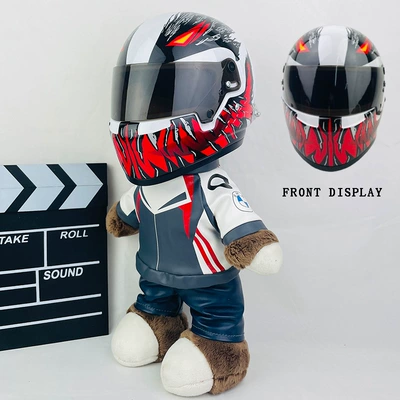 Motosiklet dəbilqələri | Partner 28cm Plush Doll - 28cm-flower-skin-f1-fourth-generation-venom-new-helmet-type-anti-collision-layer