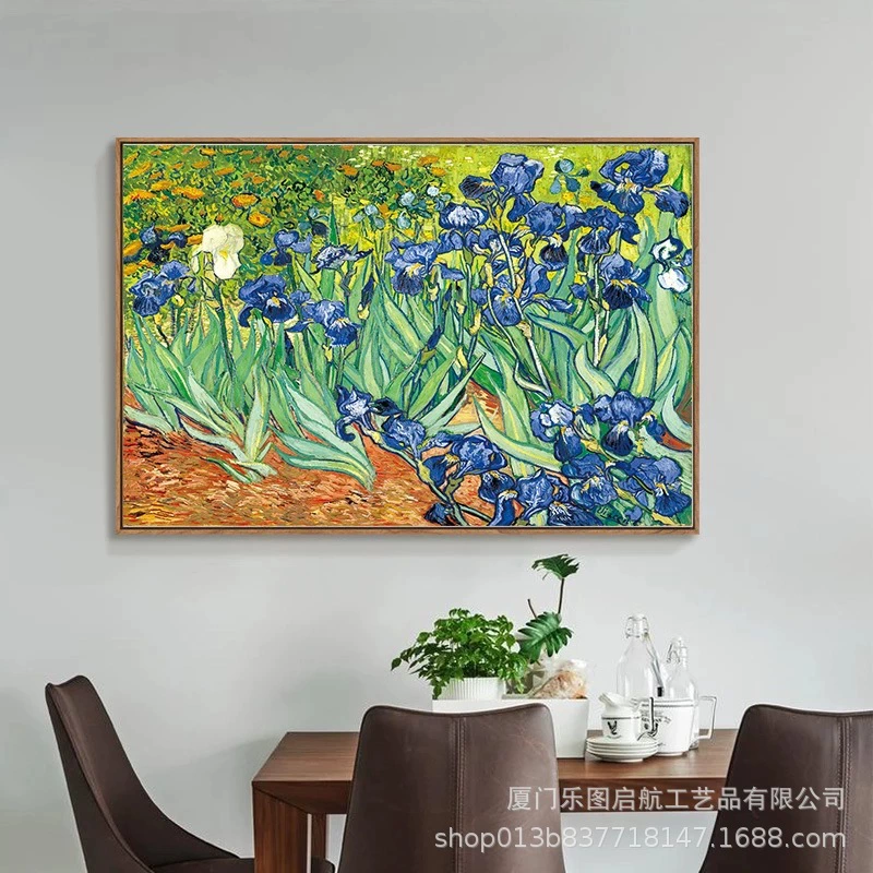 Ручная акриловая флористическая живопись, цифровой принт на холсте, 40×50 см, несколько дизайнов