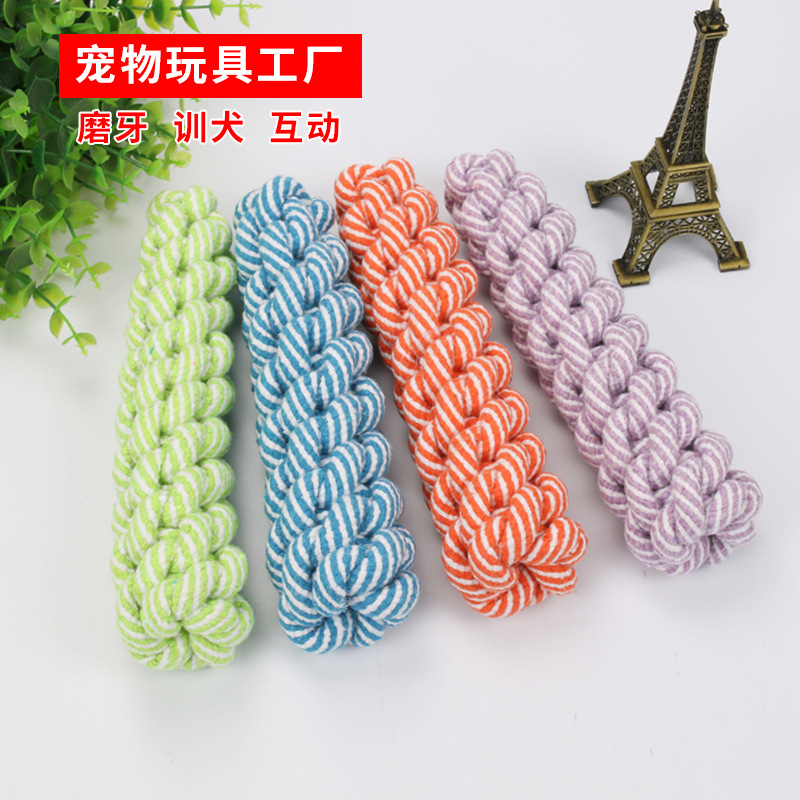 Perro de juguete fábrica salida directa de ventilación aliviar el gato tapado juguete molar maíz palo nudo juguete mascota en stock al por mayor