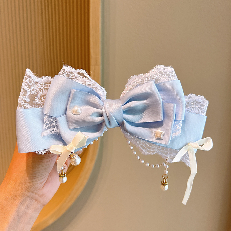 22g Weight Hair Clip Hair Accessories Type One Pack Quantity Holiday, Party Occasion Bow Knot Pattern Kid'S Gender Cute, Sweet Style Kid'S Cute Sweet Bow Knot Hair Clip 7