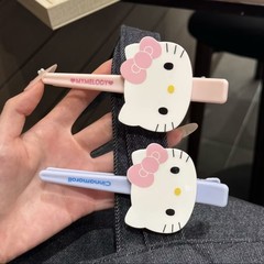 新しい大型 KT 猫ロング尖った口クリップイン甘くてかわいいガーリーハート前髪帽子学生親友ヘアアクセサリー