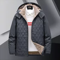 Winter universal removable keep warm jacket for leisure with hood