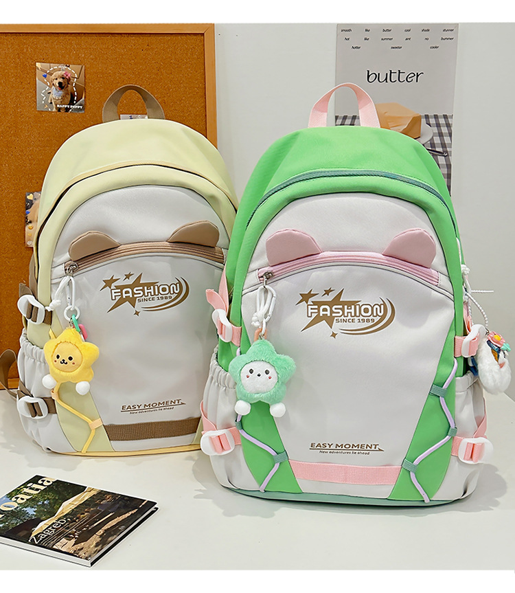 Zaini per bambini Zaino Nuovo stile Moda Stile carino Grande capacità Zaino per studenti delle scuole medie Zaino semplice e versatile_voghion.com