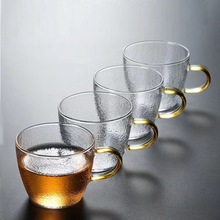 厂家批发日式高硼硅水杯玻璃茶杯小品茗杯网红快手爆品咖啡牛奶杯