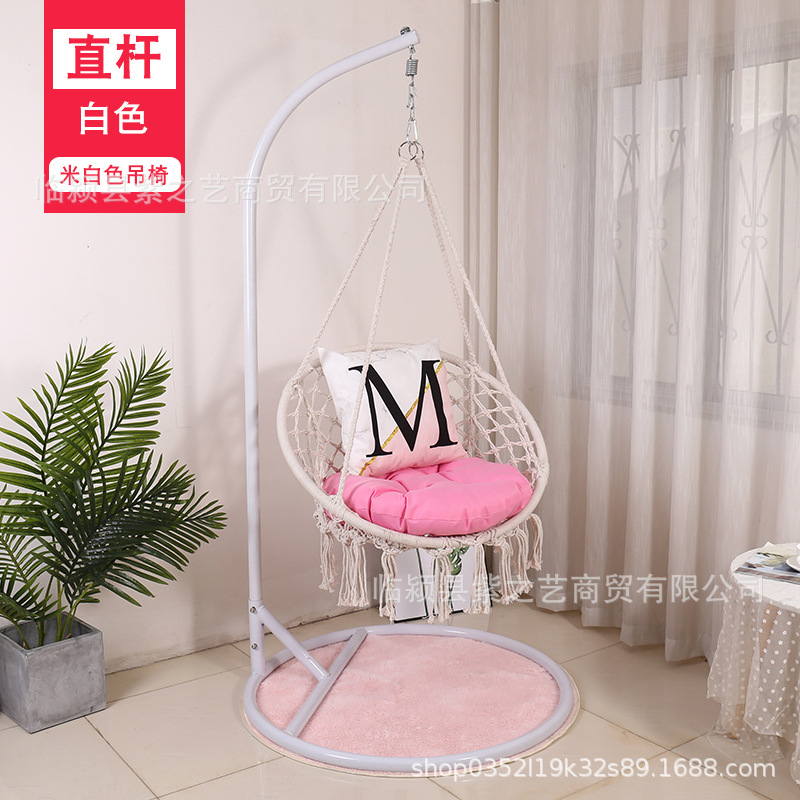 Borla cesta colgante hogar interior tejido colgante silla balcón Nordic perezoso cuna silla columpio cuna silla balcón