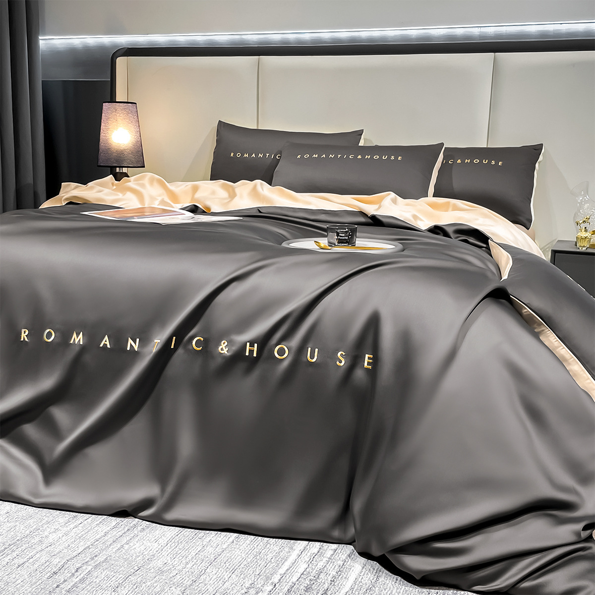 Té con leche gris de alto grado Bella