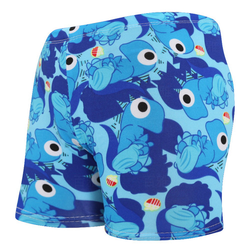 Children's swim trunks for boys, flat-bottomed, comfortable and breathable, cute cartoon style for children aged 4-10, baby shorts for hot springs and swimming pools