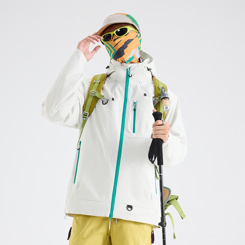 冲锋衣定制男女款三合一可拆卸户外旅行露营登山服企业团体工作服|undefined