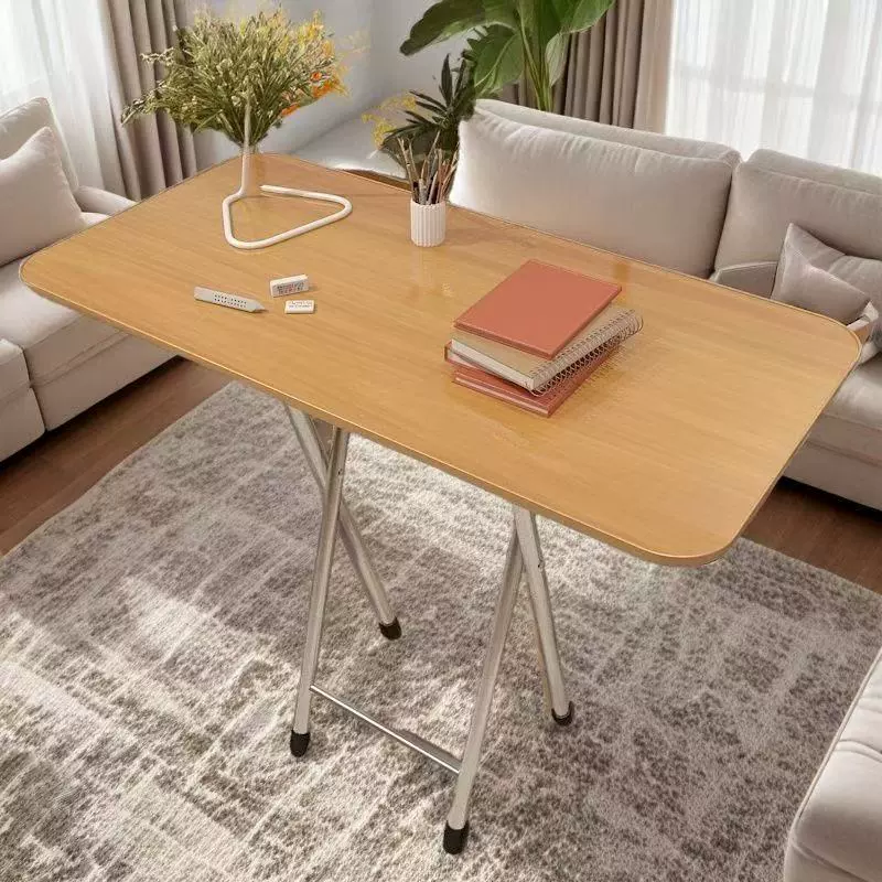 Складной стол, простой бытовой обеденный стол, небольшой стол для еды, аренда дома, студенческий стол, простой учебный стол на открытом воздухе.